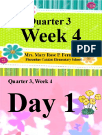 QUARTER 3, WEEK 4 ENGLISH Inkay - Peralta