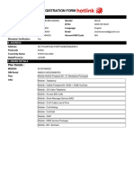 Hotlink Postpaid Registration Form: Plan Details