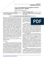 Effectiveness of Ultraviolet (UV) Insect Light Traps For Mosquitoes Control in Coastal Areas of Samut Songkhram Province, Thailand