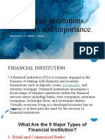 Financial Institutions, Functions and Importance.: Prepared By: Dr. Albert C. Roces