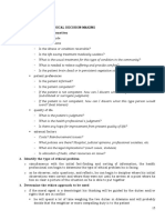 Handout 5 Ethical Decision-Making: (Substituted or Surrogate Judgment) Want? (Best Interest)