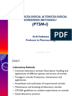 (PTSM-I) : Pharmacological & Toxicological Screening Methods-I