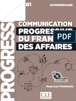 Communication Progressive Du Français Des Affaires PDF