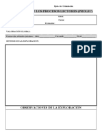 Evaluación de Los Procesos Lectores Prolec