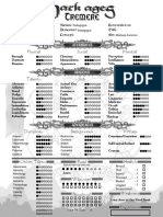 Vampire Dark Ages Character Sheet