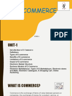 E Commerce - Unit 1