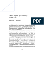 Abcès de Paroi Après Chirurgie Abdominale