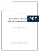 Caso Clinico Del Trastorno Esquizotipico de La Personalidad