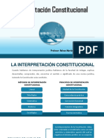 La Interpretación Constitucional