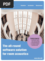 The All-Round Software Solution For Room Acoustics: Simulation Auralisation Measurement