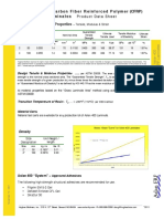 Aslan 400: Carbon Fiber Reinforced Polymer (CFRP) Laminates Physical / Mechanical Properties