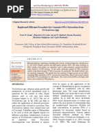 Rapid and Efficient Procedure For Genomic DNA Extraction From Trichoderma Spp.