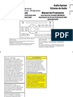 Audio System Sistema de Audio: PT546-52121 PT546-52121
