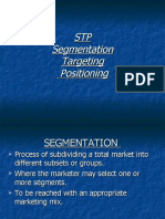 STP Segmentation Targeting Positioning