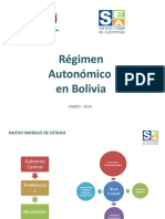 Regimen Autonomico de Bolivia