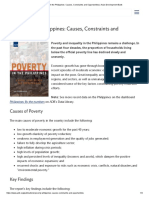 Poverty in The Philippines - Causes, Constraints and Opportunities - Asian Development Bank