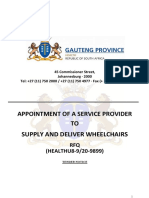 TO Supply and Deliver Wheelchairs: Appointment of A Service Provider