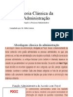 Teoria Clássica Da Administração de Henri Fayol