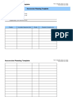 Succession Planning Template