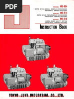 Juki MO-804, 814, 816 Instruction Manual PDF