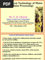 Post Harvest Technology of Maize (Maize Processing) : Dr. U. D. Chavan