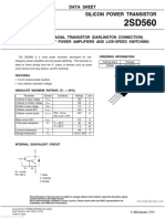 Silicon Power Transistor: Data Sheet