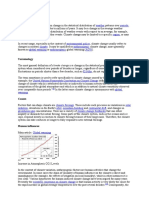 Climate Change Climate Change Is A Long-Term Change in The Statistical Distribution of