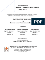 Wicomm - Wireless Communication Module Using Fpga: Bachelor of Technology in Electronics and Communication Engineering