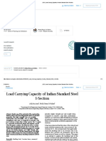 (PDF) Load Carrying Capacity of Indian Standard Steel I-Section