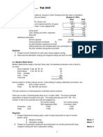 Marginal Costing .. Feb 2020: Q. 1 Denton Company (Rupees in '000') 20x4 20x5