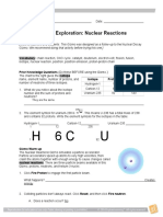 Student Exploration: Nuclear Reactions