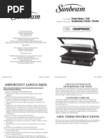 CKSBPM5020: Panini Maker / Grill Sandwichera Panini / Parrilla