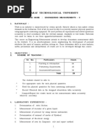 Gujarat Technological University: Course Name: Engineering Measurements - Ii