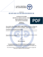 Antecedentes Disciplinarios Revisor Fiscal