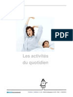 Lexique-Les Activités Du Quotidien PDF