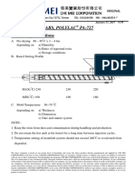 General Purpose ABS, POLYLAC PA-727: Processing Conditions