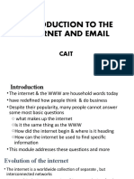 Introduction To The Internet and Email