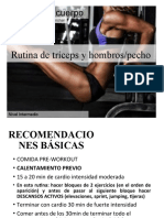 Rutina 3 Hombro y Triceps