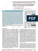 An Assessment of Socio Economic Causes of Commuting of Constructional Workers A Case Study of Moradabad City