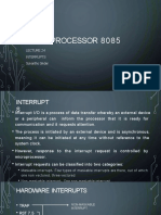 Microprocessor 8085: Interrupts Sukantho Sikder