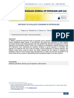 Method To Evaluate Foaming in Petroleum: Fraga, A. K. Rezende, D. A. Santos, R. F. Mansur, C. R. E