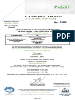 Certificado Cable Condumex