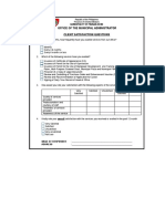 Client Satisfaction Form PDF