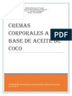 Cremas Corporales A Base de Aceite de Coco