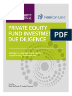 Private Equity Fund Investment Due Diligence