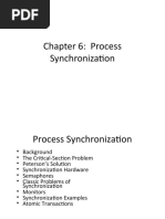 Module 4 - Chapter 6 Process Synchronization