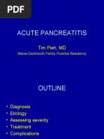 Acute Pancreatitis: Tim Pieh, MD