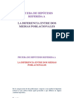 Prueba de Hipótesis de La Diferencia de Medias en Muestras Relacionadas e Independientes