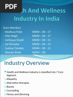 Health and Wellness Industry in India