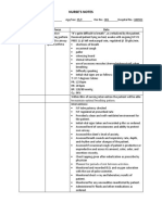 Nurse'S Notes: Date/Shift Focus Data